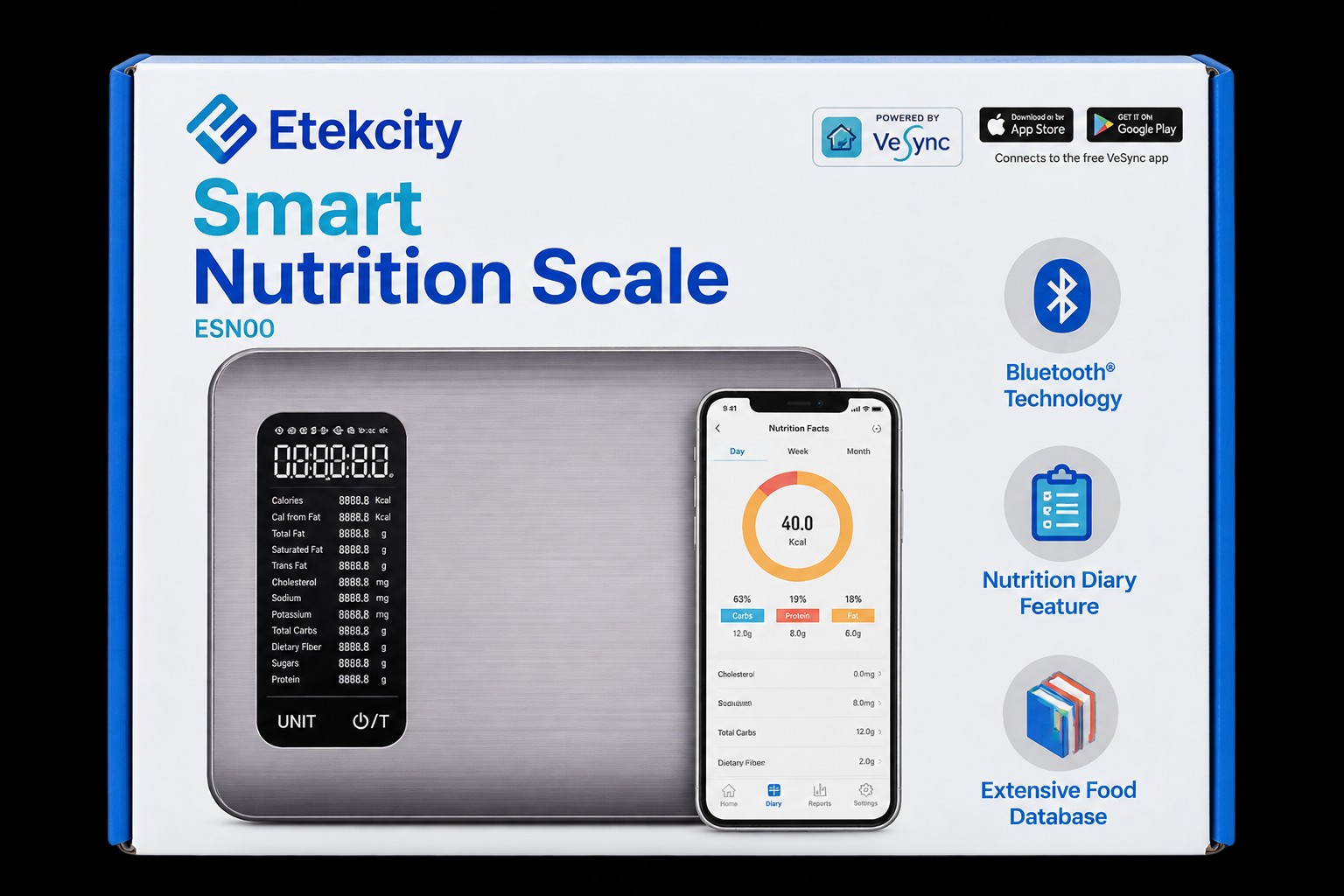 Etekcity smart nutrition scale